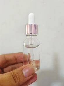 1入組20ml玻璃滴管瓶,透明樣品小精油瓶,帶玫瑰金滴管蓋 - 玫瑰紅 - 查看 2