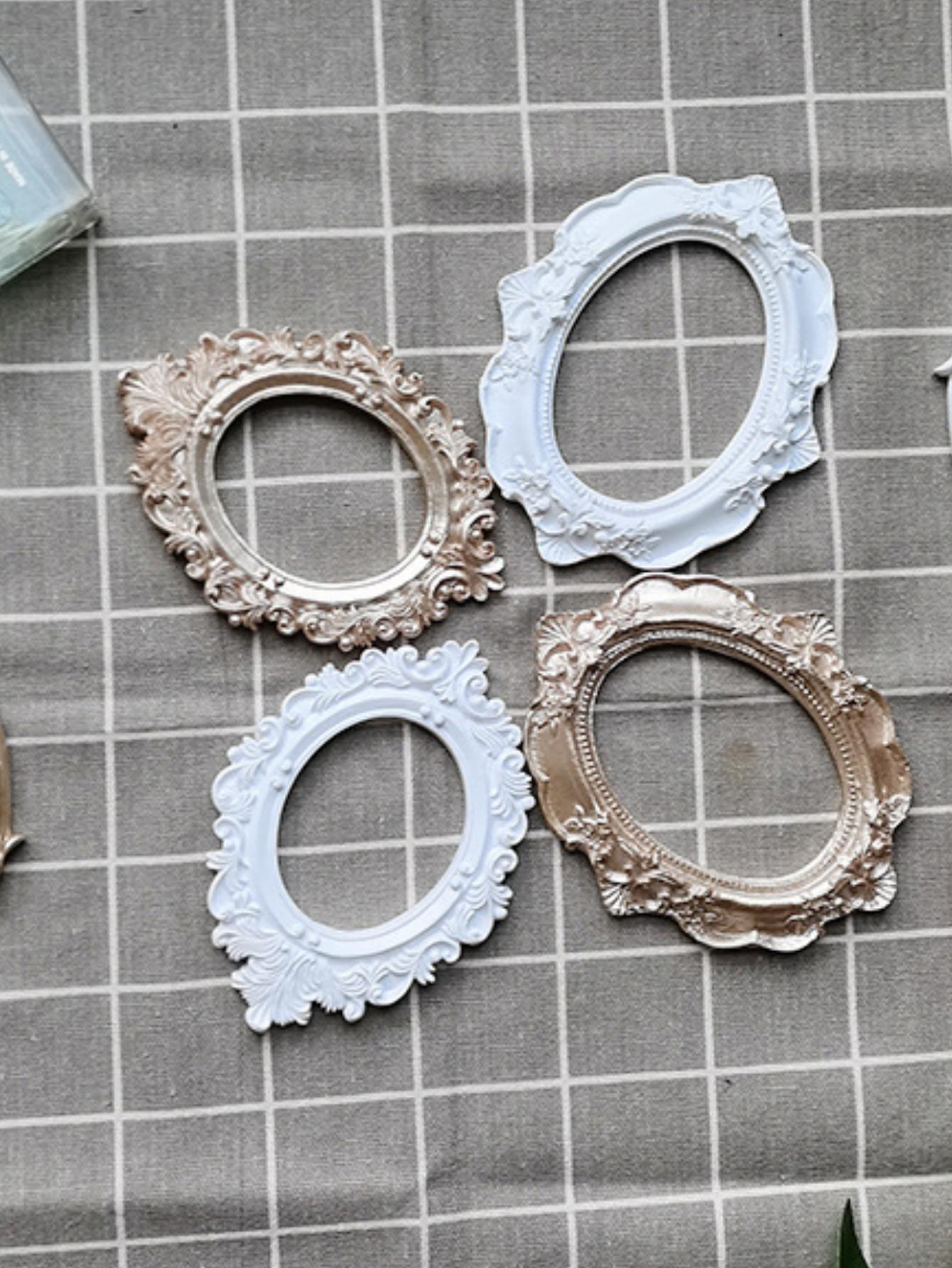 5pcs/set Mini Picture Frame Photography Prop For Jewelry And Earring