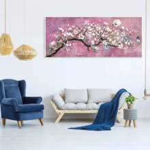 1入組大裝5d鑽石畫成人套件(15.7 X 27.6英寸),全圓形雛菊花藝術鑽石畫套件,牆壁裝飾放鬆禮物 - 彩色 - 查看 3