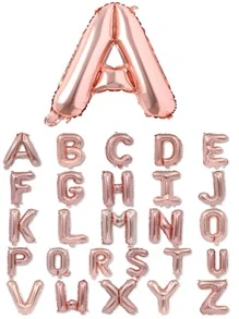 1 Globo de Letra Abecedario 32" 80 centímetros Color Rosa Gold - Oro rosa - Ver 1