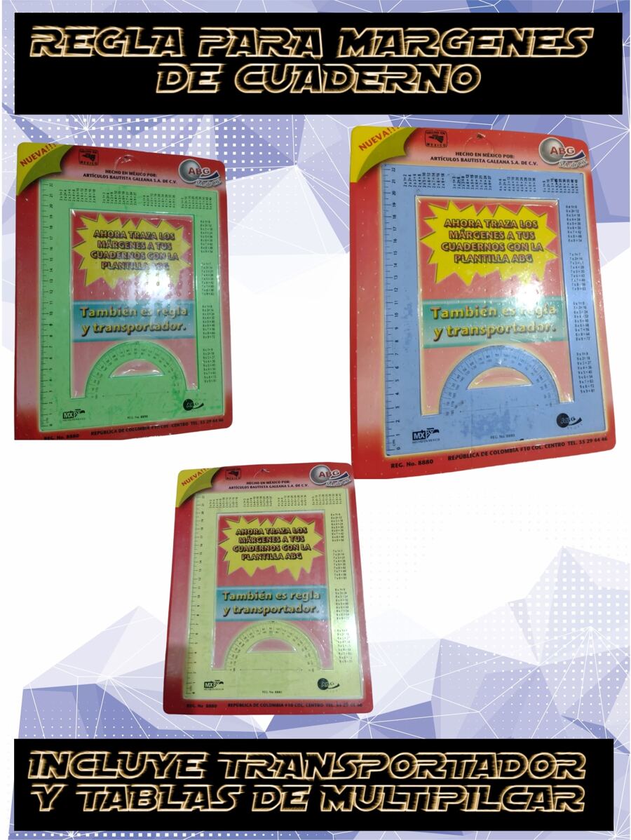 NOTEBOOK MARGIN RULER Back To School - 彩色 - 查看 1