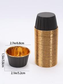 50 Piezas / Paquete Molde Para Hornear De Cocina Para Magdalenas - Unitalla - Ver 6