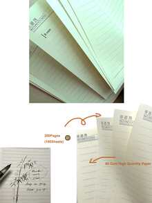 1入組人造皮革紋理質感筆記本適用於商業,會議,辦公室,學習,日誌,天藍色