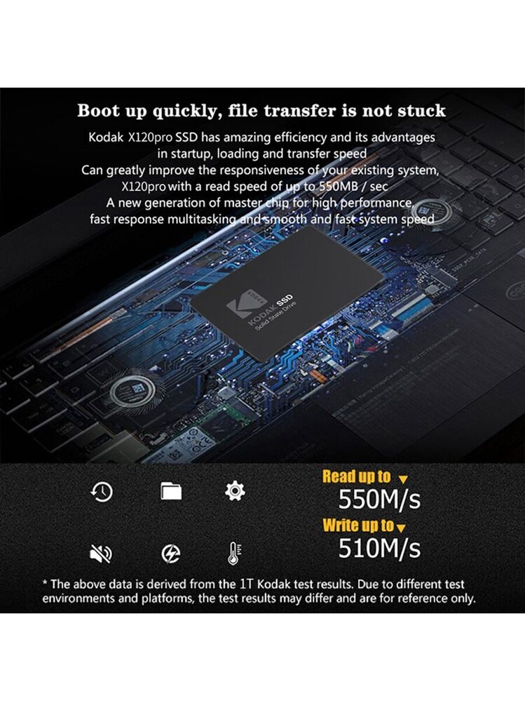 Kodak SSD Internal Solid State Drive 2.5'' Sata3 6Gb/S X120 Pro