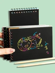 Blue Children's Scratch-off Book - Blue - View 1