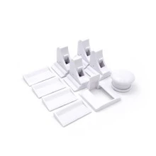 3M 1 Set Of 11 Pieces (4 Locks + 1 Key + 1 Installation Bracket) No Drilling Multi-Functional Safety Lock For Cabinet Doors To Protect Baby From Cupboard And Drawerbaby Shower Family Decorations Gifts