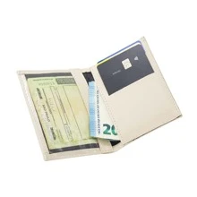 カードケース セット スリム 簡易財布 ブラック - ベージュ - チェックする 2