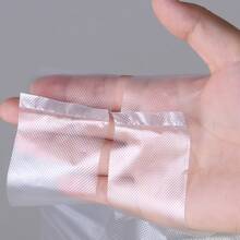 50入組白色透明塑料包帶手柄,攜帶背心包適用於雜貨&餐飲包裝使用在,餐廳,雜貨店店鋪和水果店鋪 - 無色 - 查看 4
