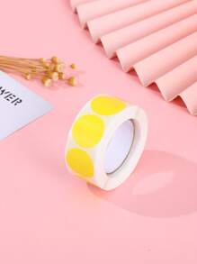 1卷500張無印圓形膠貼紙,可用於婚禮信封封口和標籤