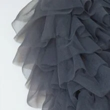 1入組嬰兒女孩可愛&多用途蝴蝶結紗網紗短褲,黑暗的灰色的,夏天