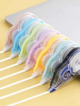 1入隨機卡通設計修正帶,價格實惠、平滑且容量大,特別適合初中學習使用