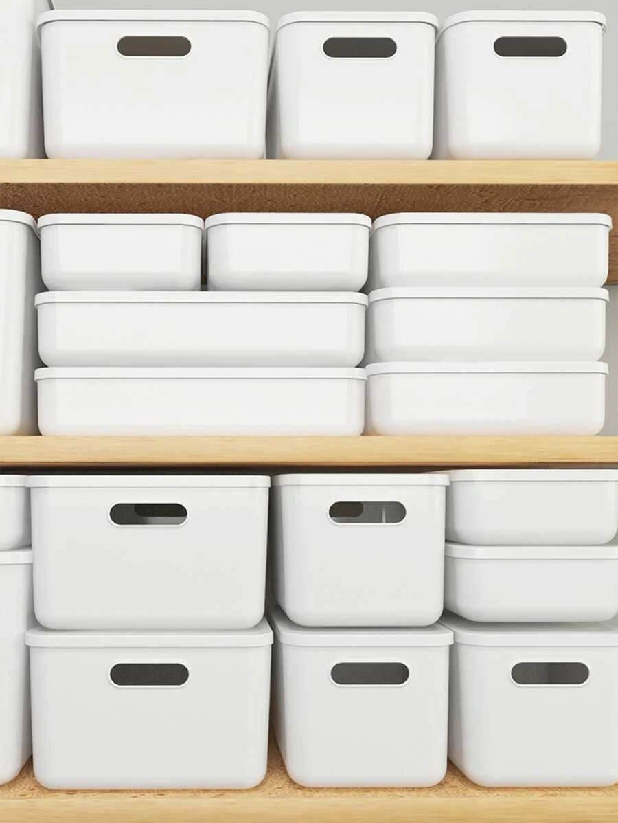 1 Miếng Cắm trại Giá để đồ trong nhà bếp Hộp đựng để bàn Với Che phủ , Nhựa Hộp trữ Đối với - trắng - Xem 1