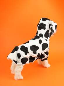 1 Pieza Disfraz De Transformación De Vaca Para Mascotas Para Gatos Y Perros - Blanco - Ver 4