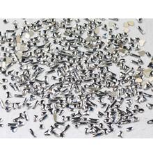 50Pcs 5*3Mm Rectangle Shaped Flat Back Glass Rhinestones For Nail Art & Jewelry Making, White, K9 Grade, Rhinestones Shaped, Heart Shaped, Charming Diy Accessories For Nail Art & Jewelry Crafting Nail Charms Nail Gems Nail Supplies Nails - Silver - View 3