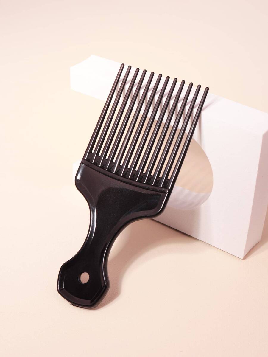 1pc Plastic Unisex Hair Comb, Hair Volume Boosting Curler, Salon Hairdressing Comb Hair Brush, Comb, Hair Tools, Hair Products And Accessories For Barber Salon Beauty Back To School, Travel Holiday Essentials, Hair Accessories For Women, Brush, Detangling Brush, Ball Brush, Mini Hair Brush Set, Wooden Comb, Hair Brushes, Curly Hair Brush, Hairdressing Equipment, Hairstyle, Hairdressing, Hair Brush, Brush Hair Brush Set, Comb Hair, Comb For Curls, Detangling Brush, Hair Brush For Women, Barber, Barber Accessories, Barbershop, Hairdressing Equipment - Black - View 1