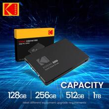 Kodak SSD 内置固态硬盘 2.5 英寸 Sata3 6Gb/S X120 Pro 128GB 256GB 512GB 1TB HDD 硬盘 适用于笔记本电脑台式电脑 - 黑色 - 查看 4