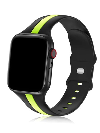 1入組適用於Apple Watch 38mm 40mm 41mm 42mm 44mm 45mm 49mm男女裝手環，柔軟的矽膠運動錶帶，適用於Apple Watch兼容Ultra 2系列9 8 7 SE 6 5 4 3 2 1