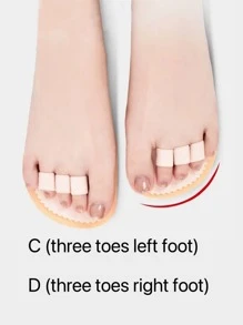 1 Pieza Acolchado Suave Y Cómodo De Protección Del Dedo Del Pie Para La Puntera De Zapatos De Ocio - Beis - Ver 8