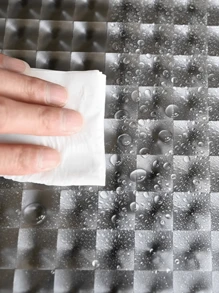 1入組靜電吸附玻璃貼紙,磨砂貼紙適用於浴室和廁所,透光不是透明,防窺視窗戶膜 - 淺灰色 - 查看 6