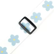 1pc 2m White With Blue High Quality Digital Printing Adjustable Luggage Strap Packing Belts Travel Suitcase Plastic Buckle Strap Luggage Packing Strap Travel Bag Holder Strap For Travel Flight Business Trip Holiday For Suitcase Backpack Bag For School School Accessories School Stuff
