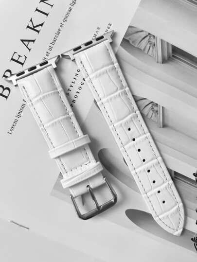 White Bamboo Node Smartwatch Band