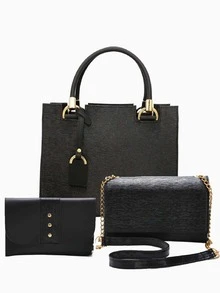 Women Shoulder Bags - 黑色 - 查看 1