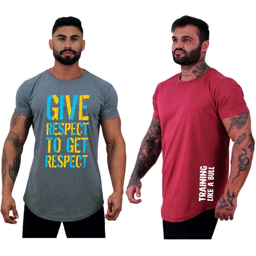 Men Sports Tees & Tanks - 淺灰色 - 查看 1
