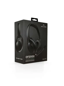AKANE Ultra High Definition Bluetooth Wireless Headband Headphones With Removable USB-C Microphone, Long Battery Life Up To 48 Hours Of Use, Foldable Hands-Free Headphones, Mod. OF-2000 - màu đen - Xem 7