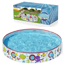 Piscina Infantil Circular Bestway 435 Litros Premium - Azul - Visão 1