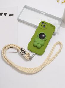 带肩垫的三股编织斜挎带，可用作背包带，适合用作手机壳，送给母亲、家人、朋友、生日、节日的礼物，手机挂饰，手机链