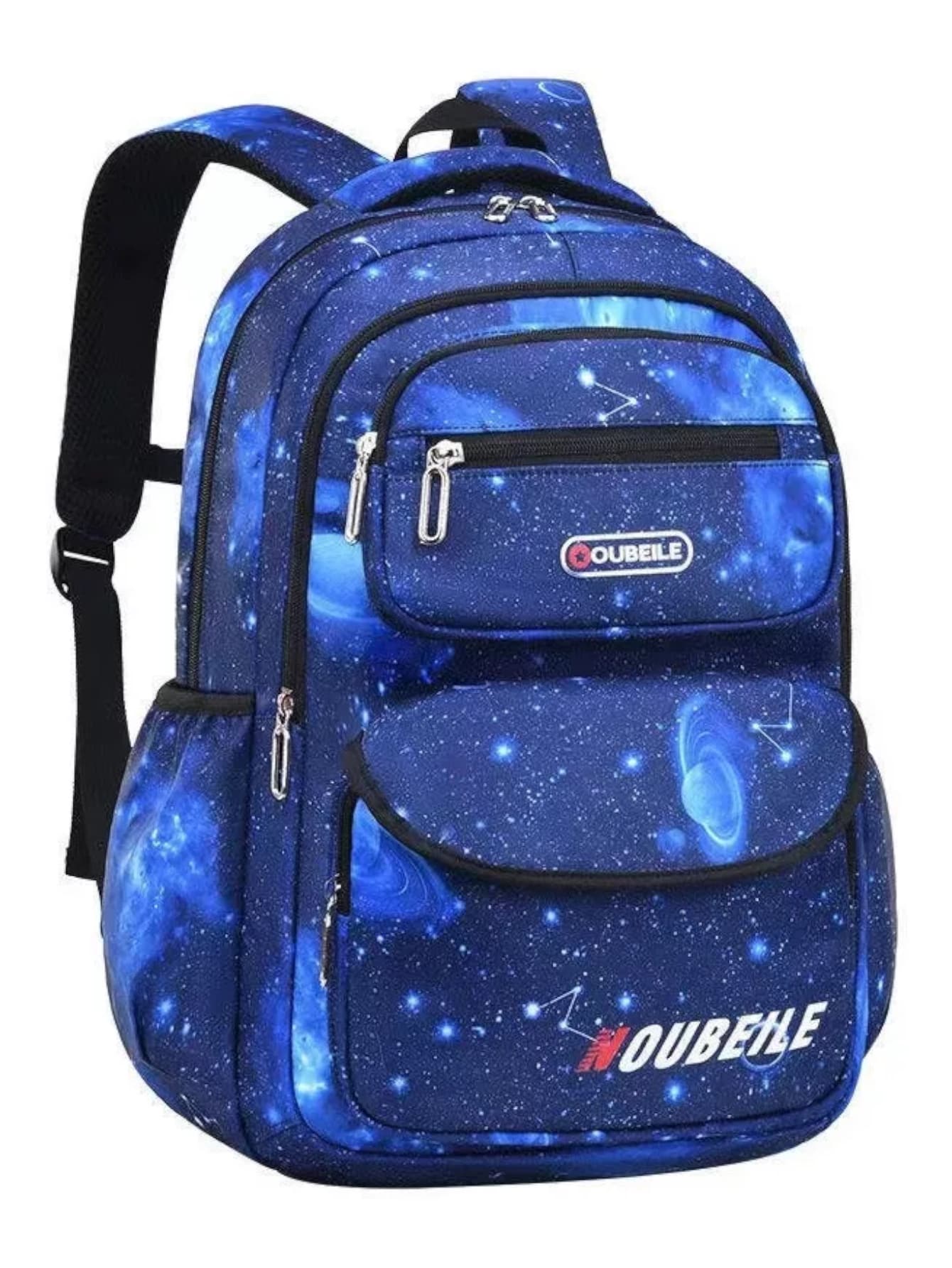 Mochila escolar impermeable diseño de universo resistente - Azul - Ver 1