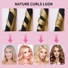 5入組黑色柔軟髮捲器,無需加熱的螺旋滾筒捲髮器 - 黑色 - 查看 8