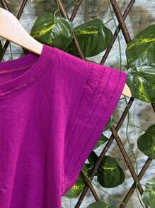 Women T-Shirts - 紫色 - 查看 3