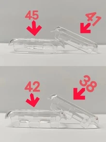 Tương thích với Apple Watch Vỏ đồng hồ Apple Vỏ bảo vệ màng cường lực thế hệ 1-8 Ultra Shell - Trong sáng - Xem 7