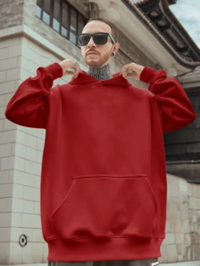 Men Sweatshirts - 紅色 - 查看 2