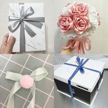 1pc 2cm Colorful Polyester Gift Wrapping Ribbon, Silk Ribbon, Satin Ribbon, Handmade Jacquard Ribbon, Wedding Decoration, Floristry Ribbon, Cake Decorating Ribbon - Burgundy - View 5