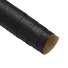 1片黑色皮革修補貼片-自粘pu貼紙,適用於沙發,椅子等等