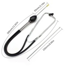 1 Pieza Estetoscopio De Cilindro Profesional Automotriz - Negro - Ver 2