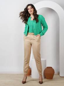 Women Sweaters - màu xanh lá - Xem 2