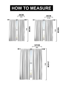 2pcs/Set Dusk Prairie Blackout Curtains