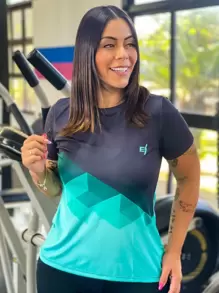 Women Sports Tees & Tanks - 黑色 - 查看 9