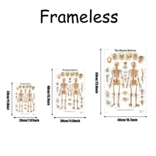 1 Miếng Con người Sọ Xương sống tranh sơn dầu Áp phích , Con người Thuốc Không có khung Phong cách Y khoa Giáo dục Văn phòng Treo Hình ảnh - phong cách 1 - Xem 5