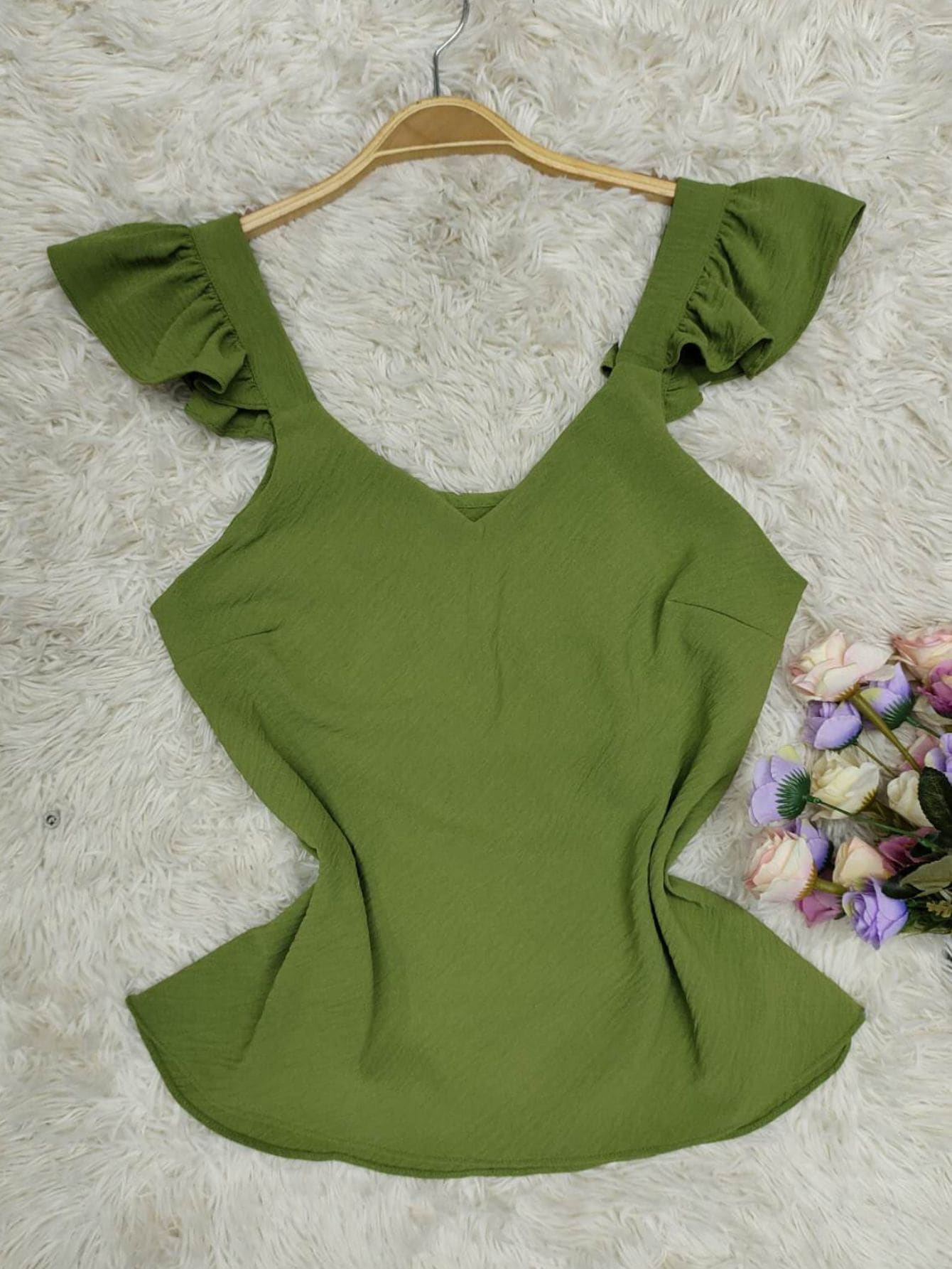Women Tank Tops & Camis - Màu xanh lá cây đậm - Xem 1