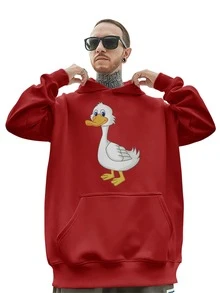 Men Sweatshirts - 紅色 - 查看 3