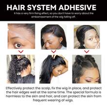 30毫升隱形&強的接髮膠水,晾乾迅速,合適的適用於假髮&假髮片塗抹 - 灰色 - 查看 7