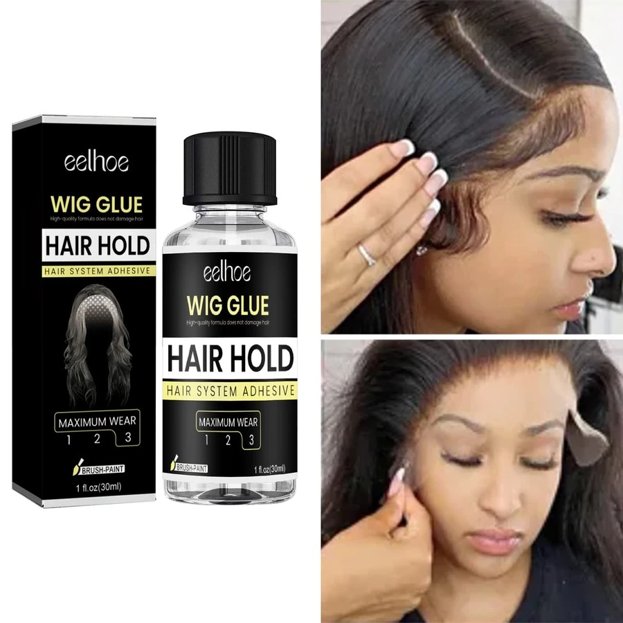 30毫升隱形&強的接髮膠水,晾乾迅速,合適的適用於假髮&假髮片塗抹 - 灰色 - 查看 1