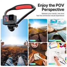 Ulanzi Go Schnell Magnetischer Nackenhalter Halterung für GoPro Hero 11 10 9 8 7 6 5 Insta360 Kompatibel mit Osmo Action Kamera Zubehör
