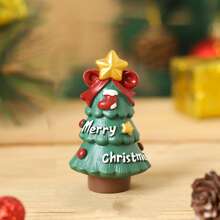 Mini at Ngôi sao Giáng sinh Thú vật Nhựa Đồ trang trí , Creative Giáng sinh Qủa tặng Thủ công - Đỏ - Xem 2