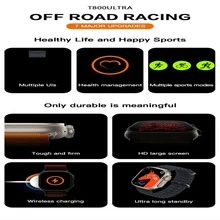 SC&S,SMART WATCH T800 ULTRA, WIRELESS CHARGING Smart WATCH, 1.99 INFINITE DISPLAY, APP HIWATCH PRO - White - View 6