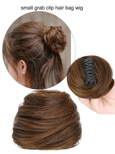 1 件哑光合成纤维发髻发夹，适合日常佩戴